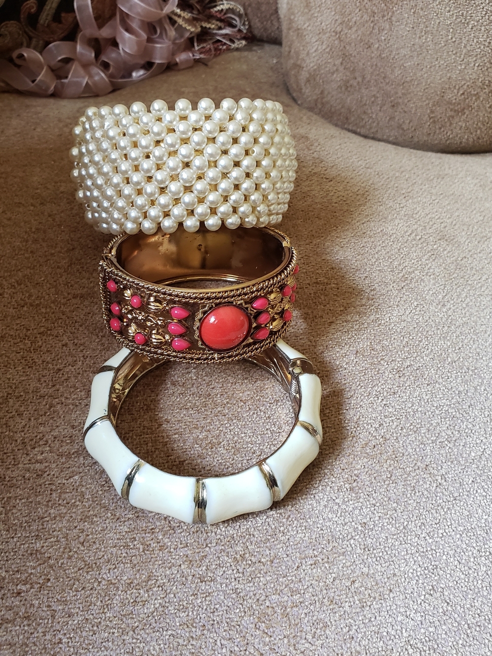 Bundle Set Of 3 Hinge Bracelets, *Price Firm*